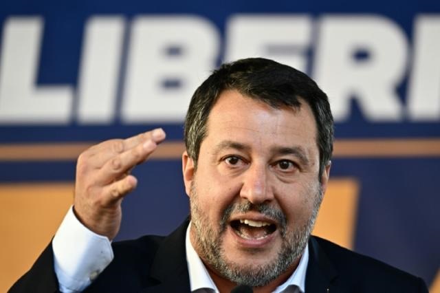 Italian far-right leader Matteo Salvini